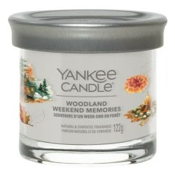 Yankee Candle Aromatic Candle Signature Tumbler Small Woodland Weekend Memories - 122 Grams