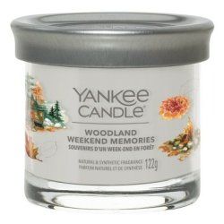 Yankee Candle Woodland weekend memories wax candle Round Amber, Bergamot, Coconut, Jasmine, Moss, Orange, Pear,