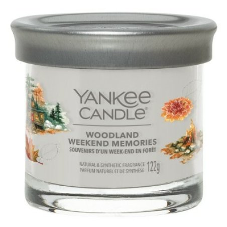 Yankee Candle Woodland weekend memories wax candle Round Amber, Bergamot, Coconut, Jasmine, Moss, Orange, Pear,