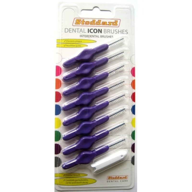 Stoddard ICON Soft Interdental Brushes Large 6mm Purple