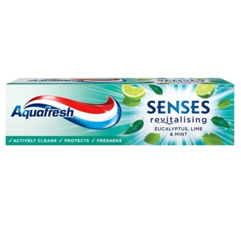 Aquafresh Senses Revitalising Toothpaste Eucalyptus 75ml