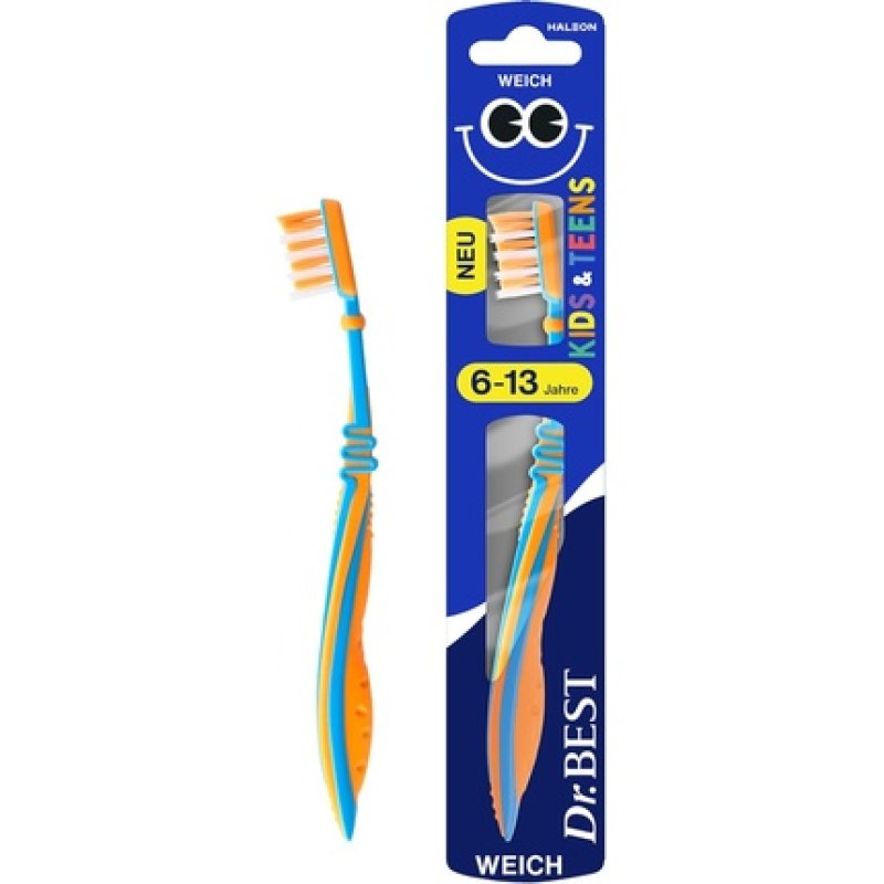 Dr. Best Kids & Teens Toothbrush for Ages 6 to 13 Soft