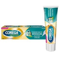 Corega Ultra Adhesive Cream Strong Hold and Sealant for Dentures