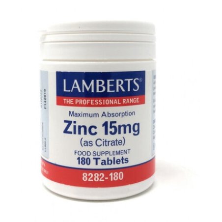 Lamberts Zinc 15mg Citrate 180 Tablets