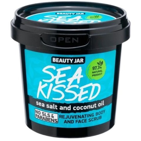 Beauty Jar Sea Kissed Body and Face Scrub 7.05 Oz (200g) with Sea Salt and Coconut Oil