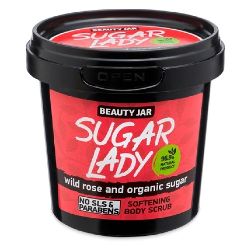 Sugar Lady Softening Body Scrub With Wild Rose And Organic Sugar 180g