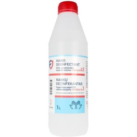 Hand Disinfectant Handrub Solution 80% Alcohol 1000ml