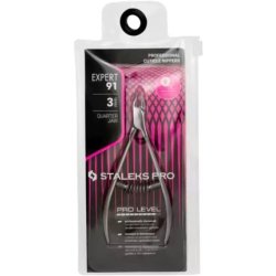 Staleks Pro Expert 91 Quarter Jaw 3mm Blade Professional Cuticle Nippers