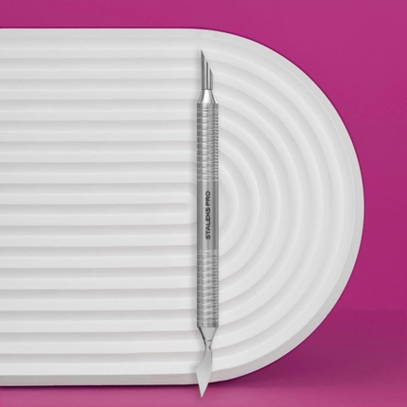 Staleks PE-100/1 Hollow Cuticle Pusher Manicure Expert Type 1 Slanted