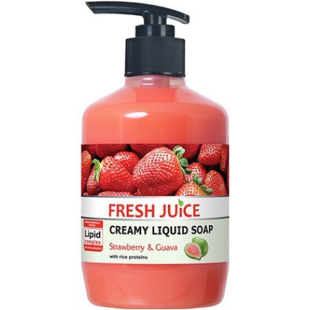 Fresh Juice Creamy Liquid Soap Strawberry And Guava 460 Ml