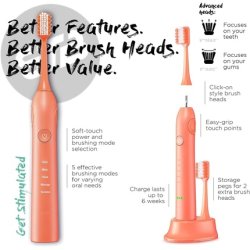 Better Electric Toothbrush Coral