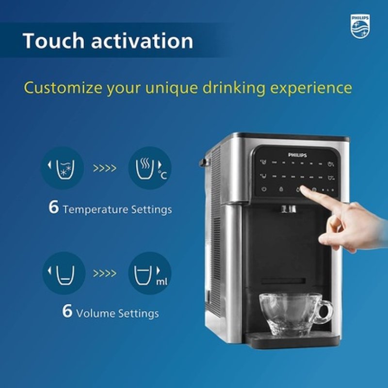 Philips Water All-In-One Water Station, Dispenser For Filtered Hot And