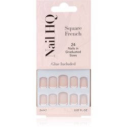 Nail HQ Square French False Nails - 24 pcs