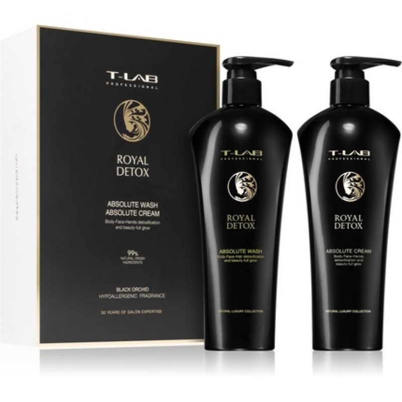 T-LAB PROFESSIONAL Royal Detox Absolute Gift Set - Hair Care Gift Set