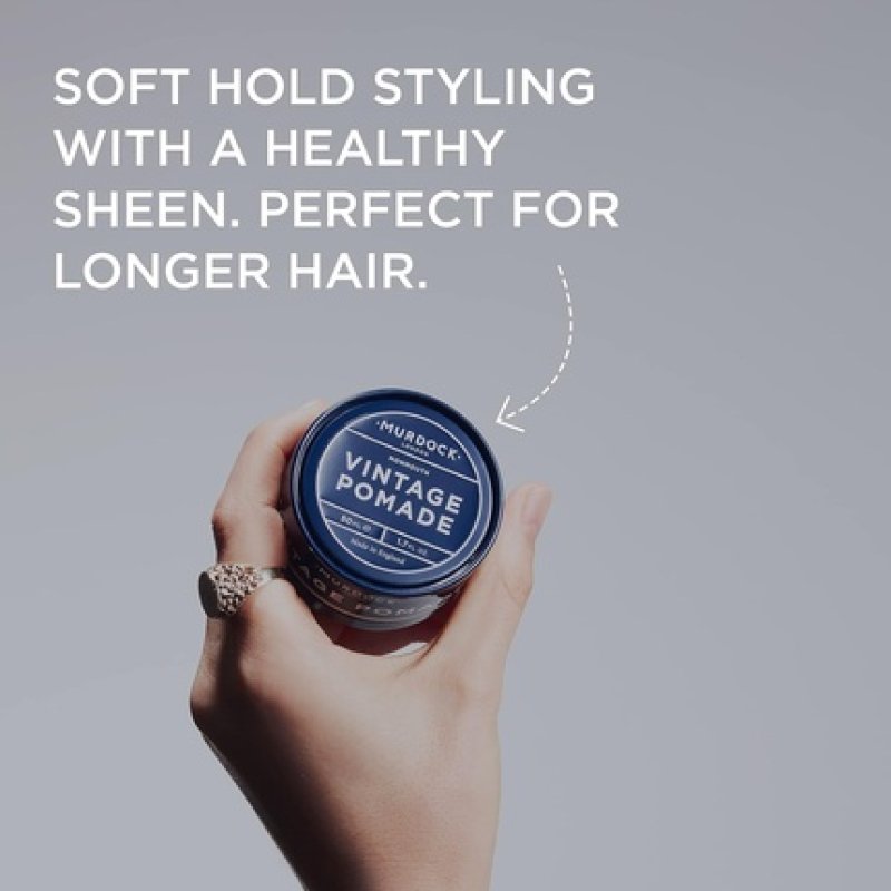 Murdock London Vintage Pomade Classic Ultra-Slick Finish with Strong Hold Made in England 50ml