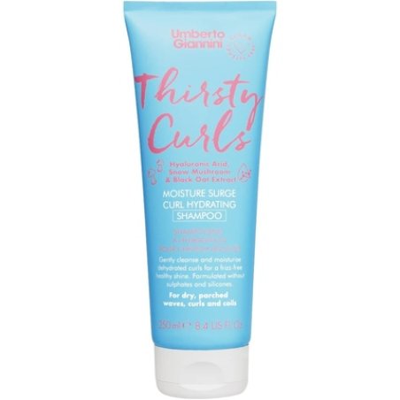 Umberto Giannini Thirsty Curls Curl Hydrating Shampoo for Dry and Dehydrated Curls 250ml