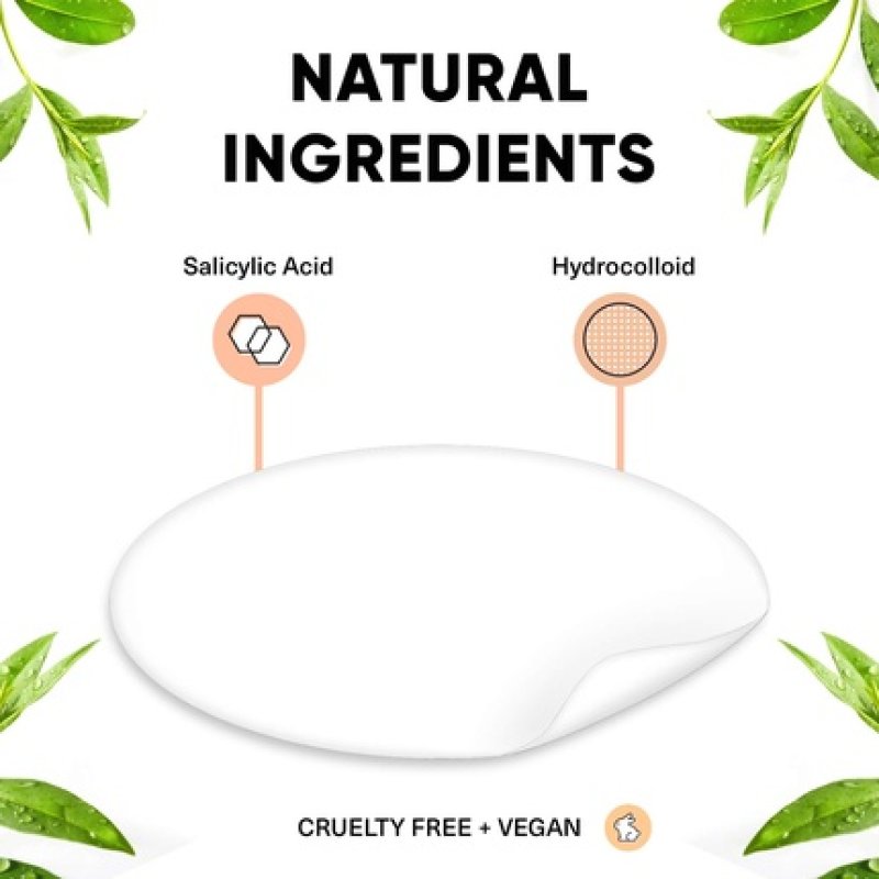 Breakout Aid Ultra Thin Pore Cleansing Patches with Salicylic Acid - 48 Patches in 3 Sizes