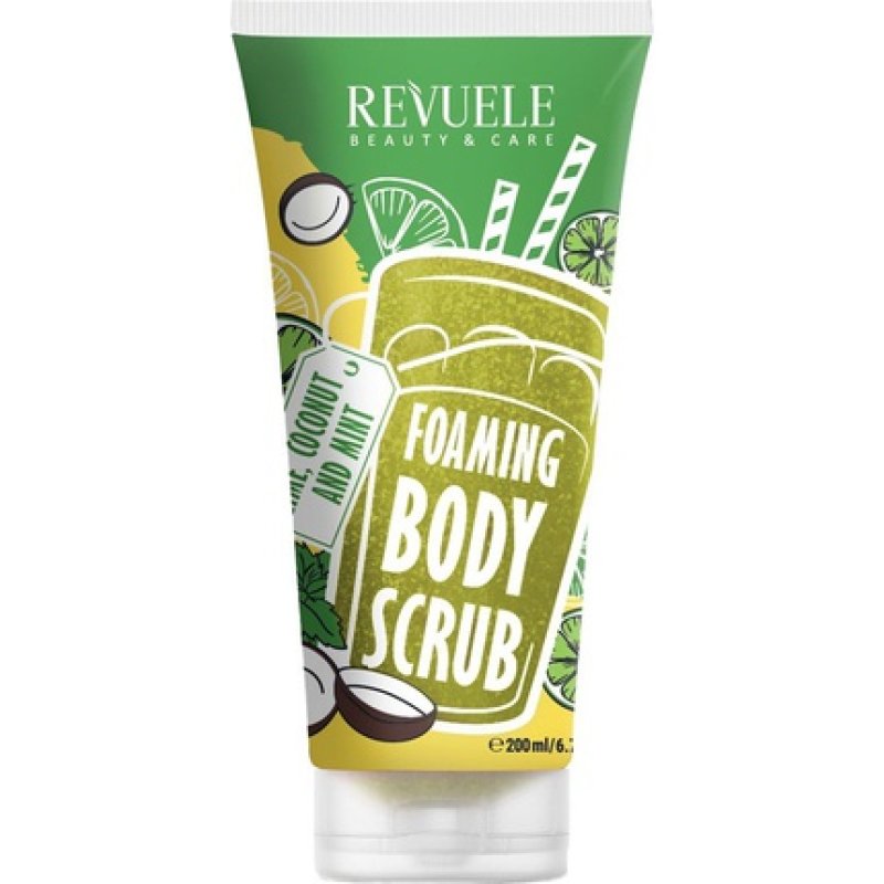 Revuele Foaming Body Scrub Lime, Coconut & Mint 200ml
