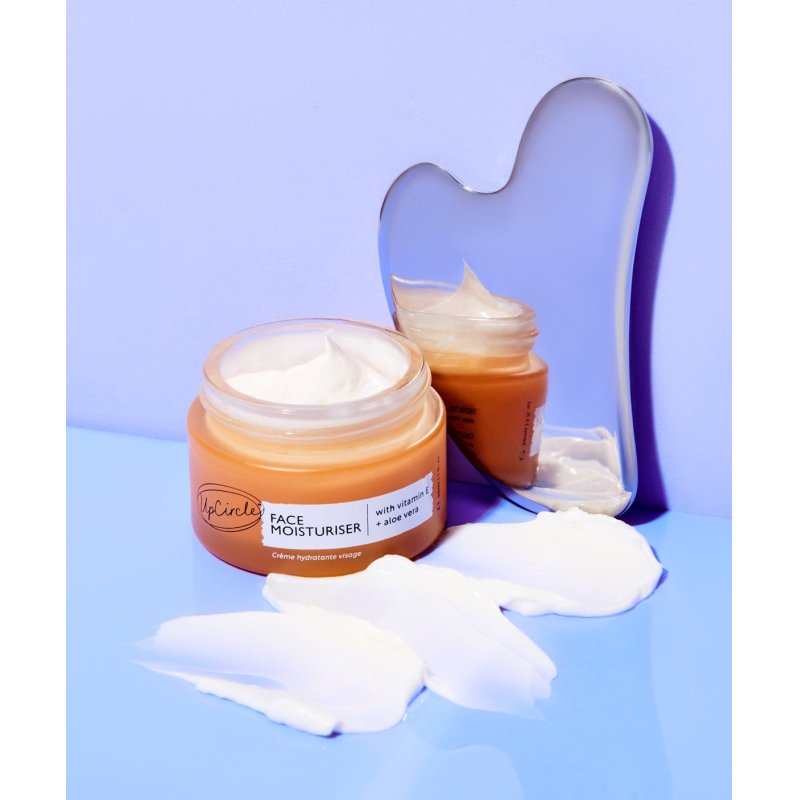 Upcircle Gua Sha Facial Tool - Relieves Tension and Aids Lymphatic Drainage