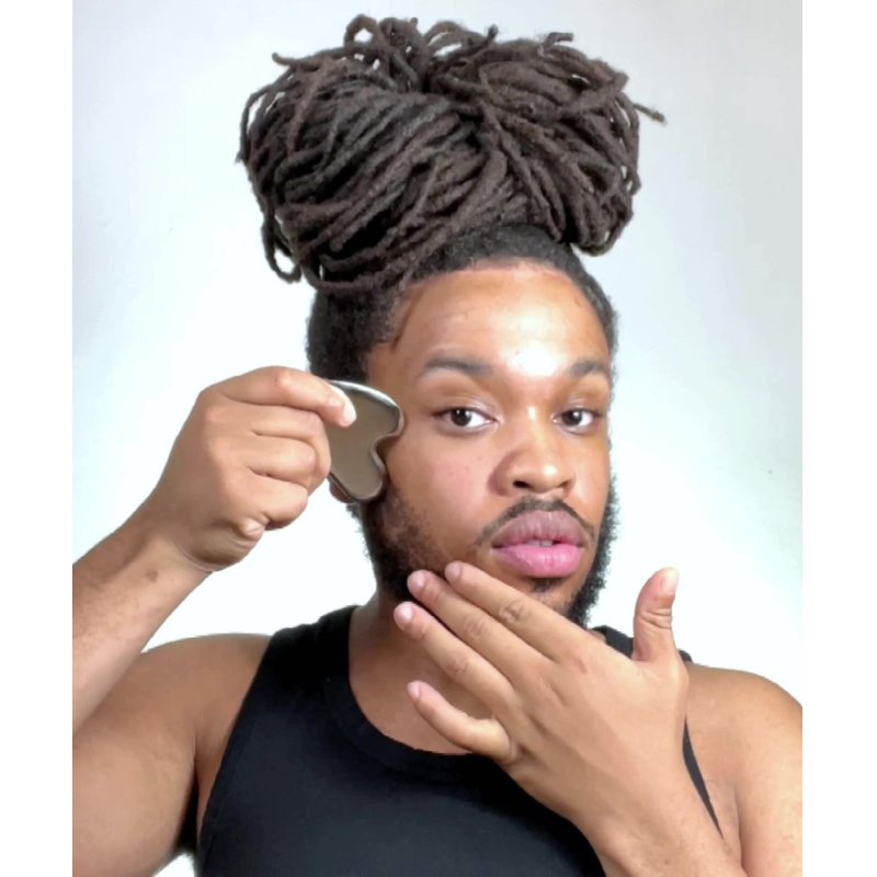 Upcircle Gua Sha Facial Tool - Relieves Tension and Aids Lymphatic Drainage