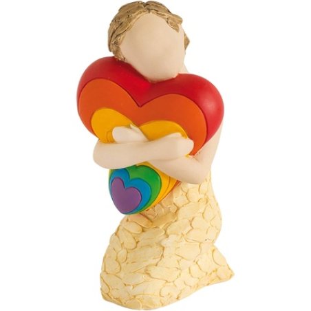 More Than Words A Hug Of Love Rainbow Figurine 9615