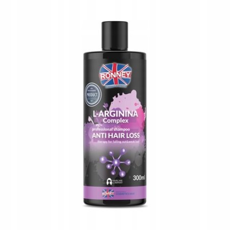 Ronney L-Arginine Complex Professional Shampoo Anti Hair Loss Therapy For Falling Out & Thin Hair - 300ml