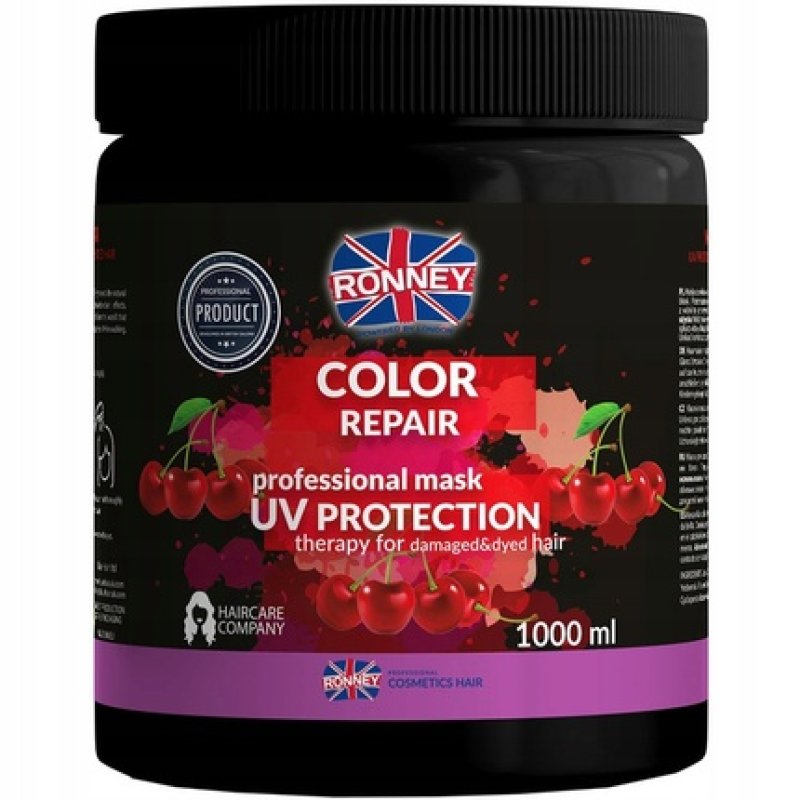 Ronney Color Repair Professional Mask Uv Protection Therapy For Damaged Dyed Hair - 1000ml