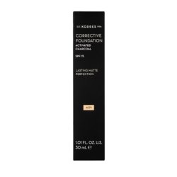 Korres Corrective Foundation Activated Charcoal SPF15 Lasting Matte