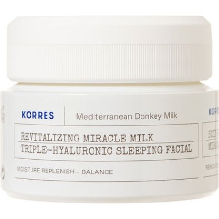 Korres Donkey Milk Night Cream With 3 Hyaluronic Acids For Hydration And Nourishment - 40ml
