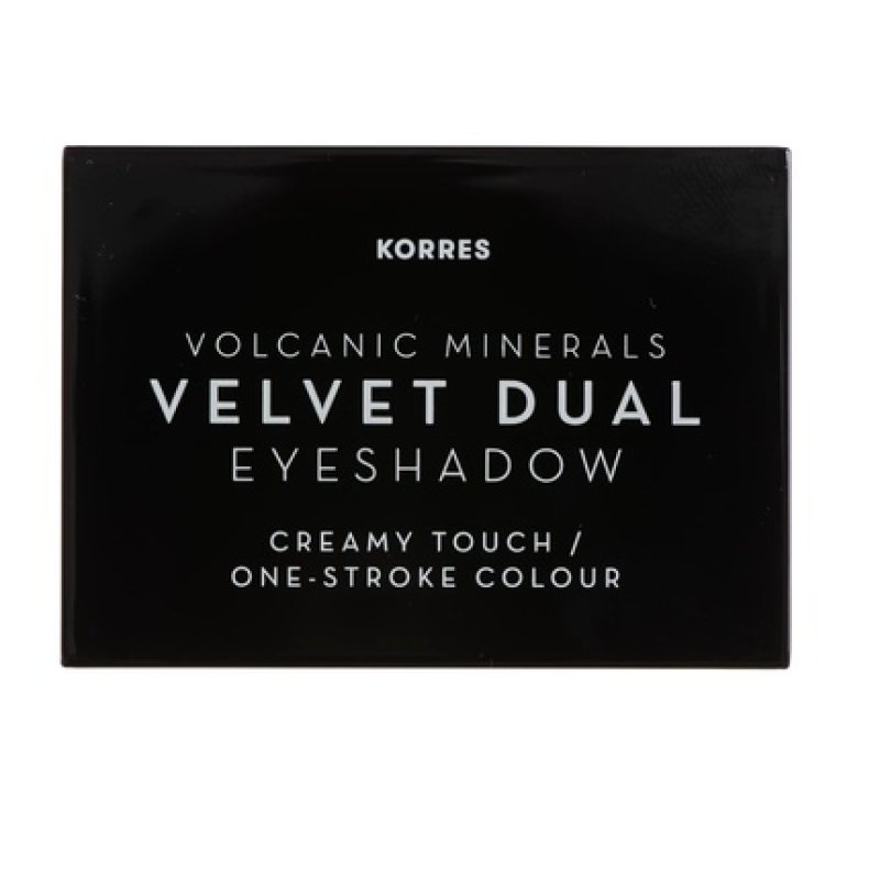 KORRES Duo Eyeshadow Palette Volcanic Minerals Velvet Grey Taupe 38 3g