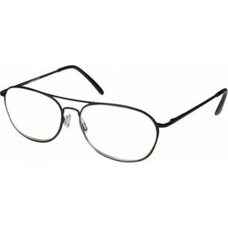 Eyelead E158 Reading Glasses - Black Metallic 0.75