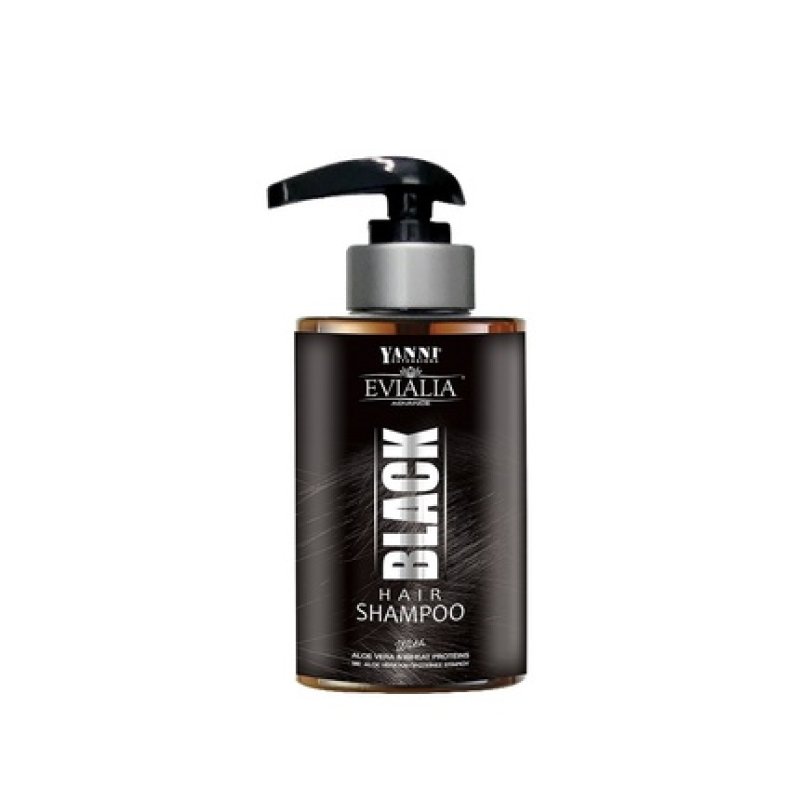 Evialia Black Shampoo Chromo Shampoo With Wheat Proteins And Aloe Vera - 300ml