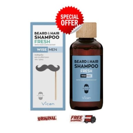 Vican Wise Men Beard & Hair Shampoo Fresh 200ml