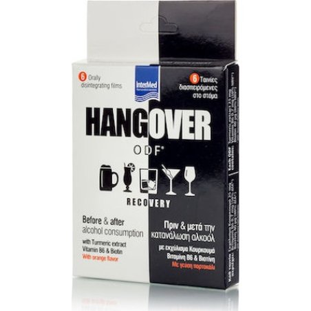 Intermed Hangover Odf Recovery Supplement - Orange Flavor - 6 Tablets
