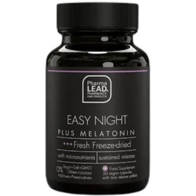 Pharmalead Black Range Easy Night Plus Melatonin - 30 Plant Capsules