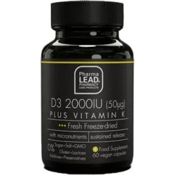 Pharmalead Black Range D3 2000iu Plus Vitamin K - 60 Capsules