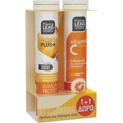 Pharmalead Propolis Plus With Manuka Honey - 20 Effervescent Tablets, Vitamin C 1000mg