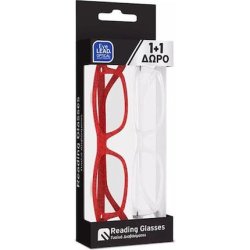 Eyelead Glasses For Presbyopia Unisex 11 Red Transparent 100 2 Pieces