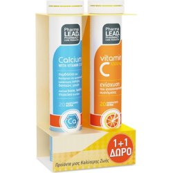 Pharmalead Calcium Effervescent Tablets With Vitamin C 1000mg - 20 Tablets