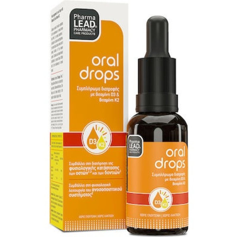 Pharmalead Oral Drops D3 K2 Dietary Supplement With Vitamin D3k2 In Drops 20ml