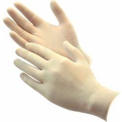 Karabinis Medical Alfashield Latex Gloves - Large, Powder-Free, White, Pack Of 100