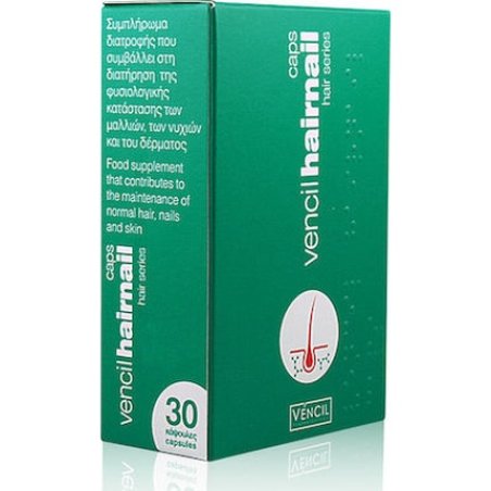 Vencil Hairnails Dietary Supplement For Hair Skin Nails 30 Capsules