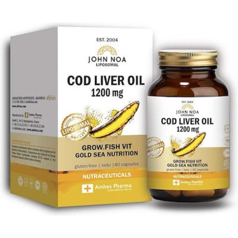 John Noa Cod Liver Oil 1200mg Liposomal - 60 Capsules