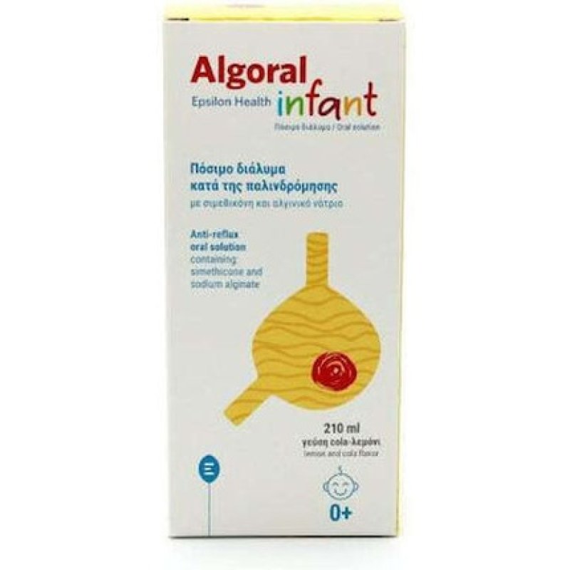 Epsilon Health Algoral Infant Drink Solution Against Dehydration With Cola-Lemon Flavor 210ml