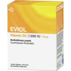 Eviol Vitamin D3 1200 Iu 60 Capsules