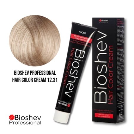 Bioshev Professional Hair Color Cream 100ml - Extra Lightening Beige Blond