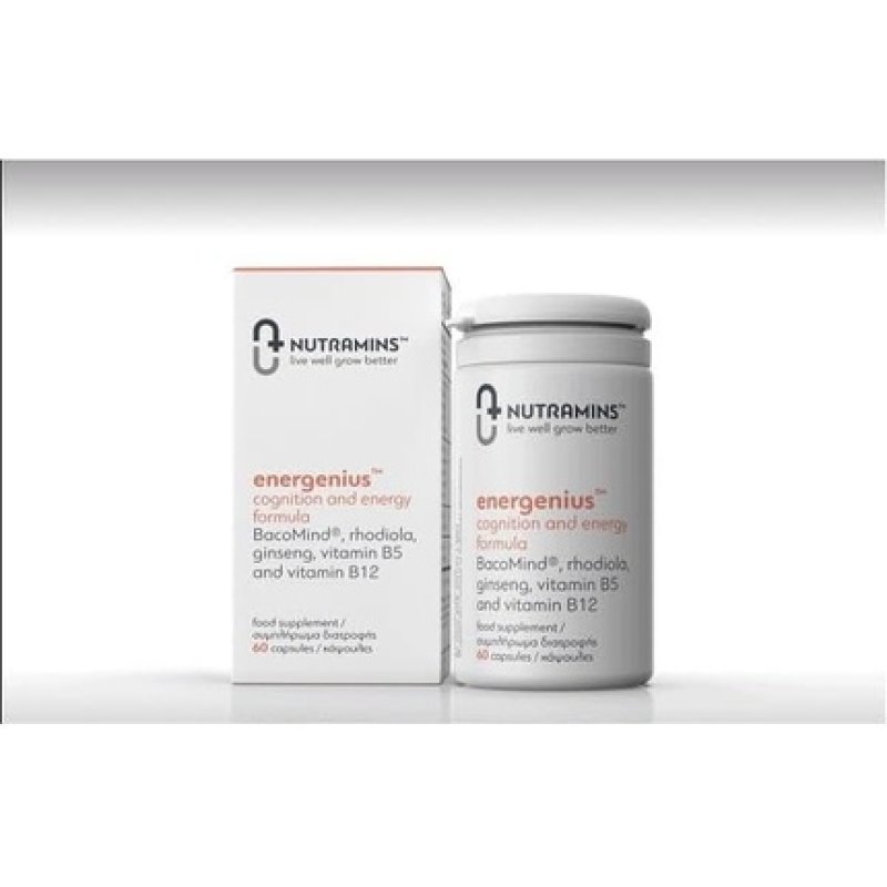 Nutramins Energenius Cognition & Energy Formula 60 Capsules
