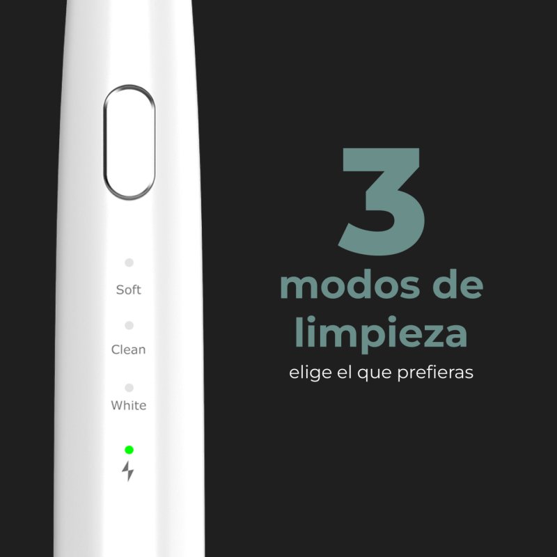 AENO Sonic Electric toothbrush, DB8: White, 3modes, 3 brush heads 1 cleaning tool, 1 mirror, 30000rpm, 100 days