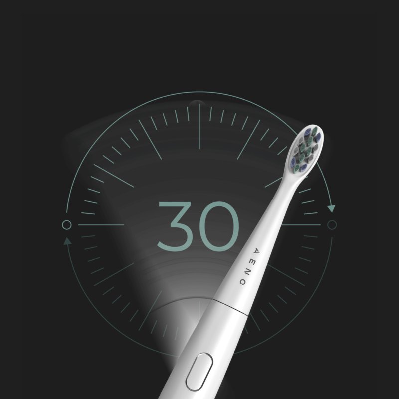 AENO Sonic Electric toothbrush, DB8: White, 3modes, 3 brush heads 1 cleaning tool, 1 mirror, 30000rpm, 100 days