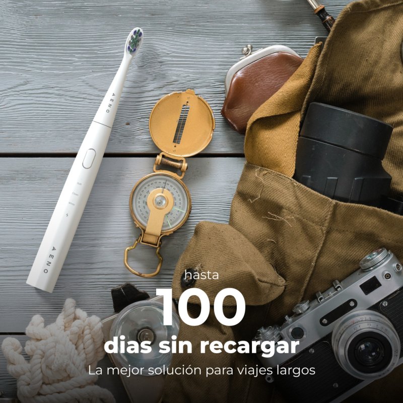 AENO Sonic Electric toothbrush, DB8: White, 3modes, 3 brush heads 1 cleaning tool, 1 mirror, 30000rpm, 100 days